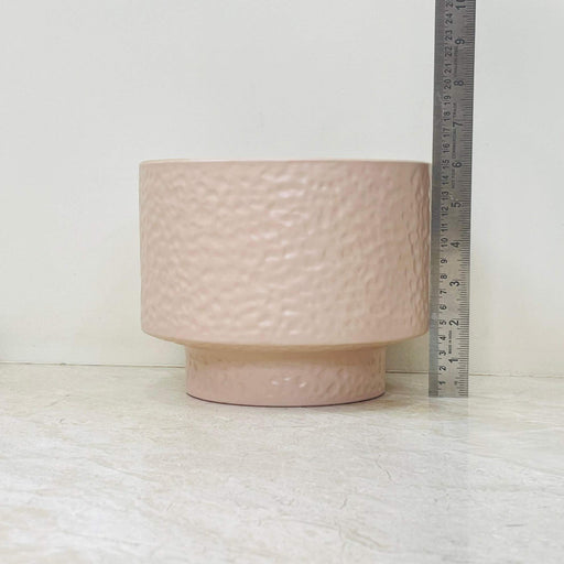 Modern Raised Ceramic Plant Pot in Beige