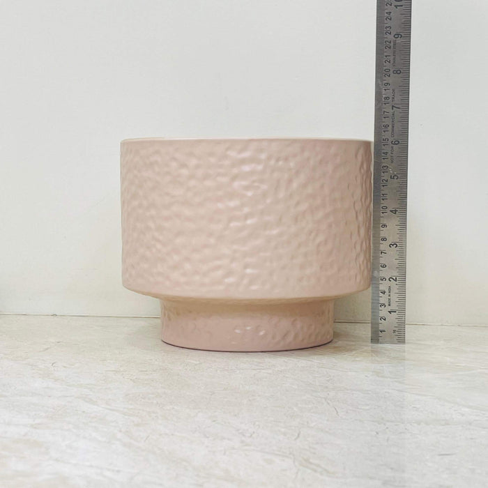 Modern Raised Ceramic Plant Pot in Beige