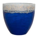 High-Quality Blue Ceramic Pots with Volcanic Rim