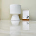 Contemporary white planter with conical base