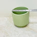 Elegant green ceramic planter for succulents and houseplants