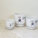 Three-piece Zen Pot Collection with oriental design