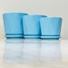 Blue Faceted Ceramic Pots for Modern Homes