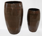 Iron Rust Glazed Tall Ceramic Planter - Large Size