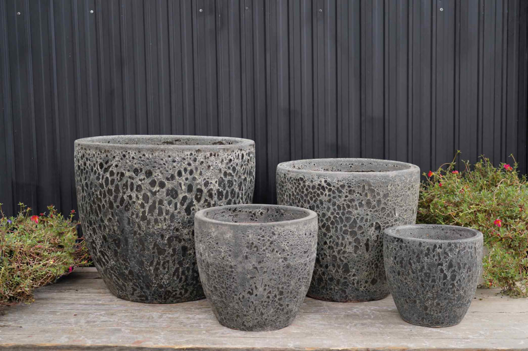 Unique porous texture ceramic pots