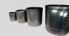 Modern Black Ceramic Planter Set