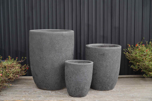 Stylish Grey Ceramic Planter Set for Gifting