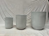 Medium Gray Ceramic Planter Minimalist Design