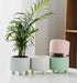 Decorative pastel ceramic pots with legs