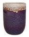 Purple Ceramic Planter with Volcanic Texture