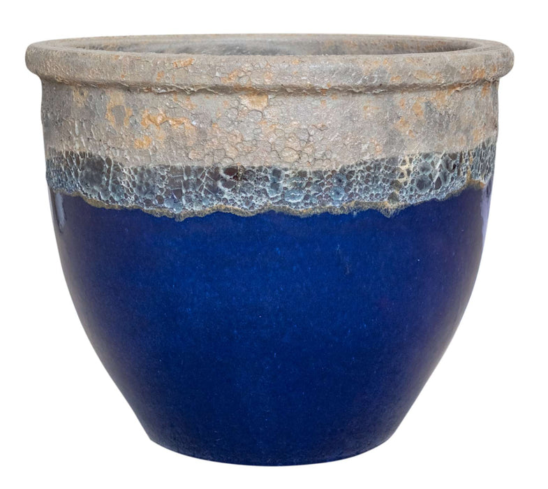 Blue Ceramic Planters for Indoor and Outdoor Use