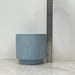 Small minimalist gray planter for indoor plants