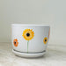 Sunflower-themed planters for indoor plants