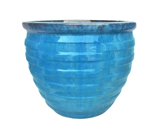 Ultra Marine Glazed Ceramic Pot