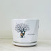 High-Quality Wildlife Tree Ceramic Pots with Saucers